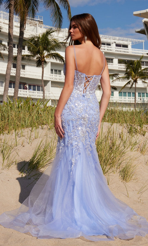Vestido largo de fiesta Nox Anabel con bordado Q1541