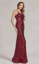 Elegante vestido de lentejuelas de un solo hombro – Estilo R1204