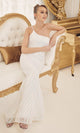 Elegante vestido de lentejuelas de un solo hombro – Estilo R1204