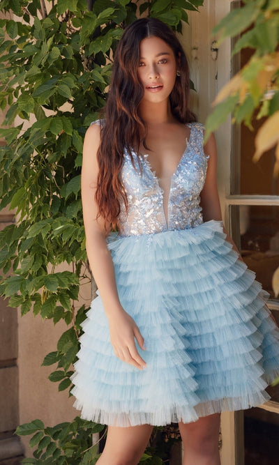 Nox Anabel R883 Adorable Short Babydoll Homecoming Dress