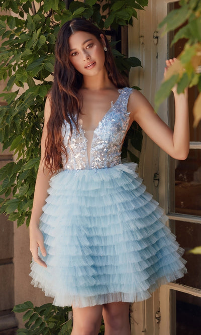 Nox Anabel R883 Adorable Short Babydoll Homecoming Dress