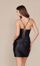 Vestido mini con corsé adornado R947 para el regreso a casa
