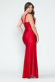 Vestido de dama de honor con escote en V, corte imperio y fruncido, de Lenovia 5319 (Nueva colección)