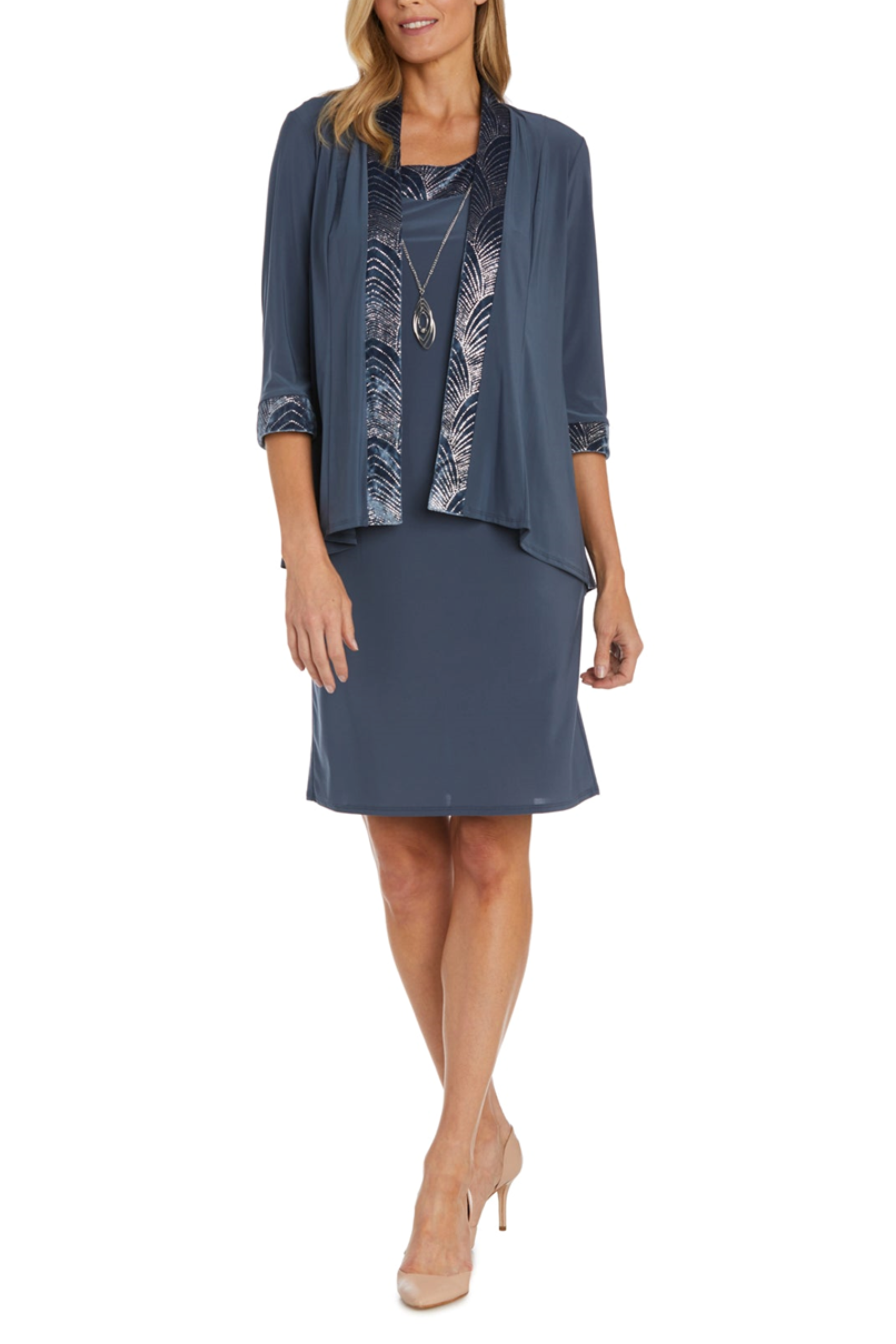 New Yorker's Apparel CHARCOAL 2 PIECE JACKET DRESS