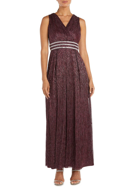 RM Richards Sleeveless A-Line Long Evening Dress