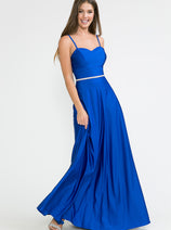 Evening Dress Spaghetti Strap Embellished Formal Gown By Lenovia 5260