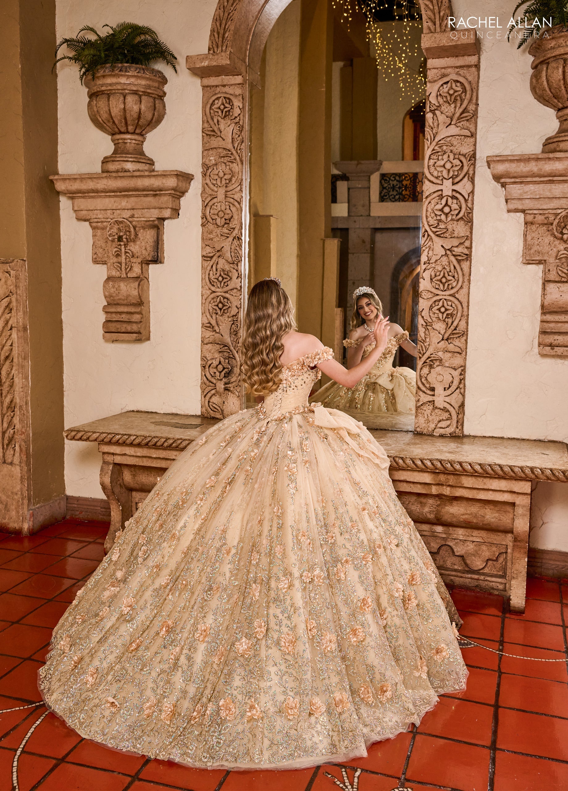 Rachel Allan RQ1141 Off Shoulder Quinceanera Dress