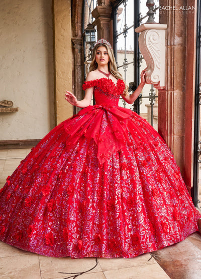 Rachel Allan RQ1141 Off Shoulder Quinceanera Dress