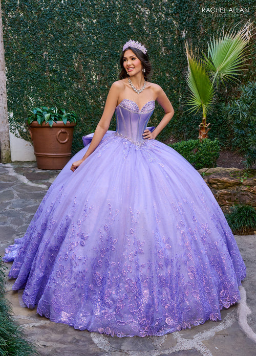 Rachel Allan RQ1142 Beaded Strapless Quinceanera Dress