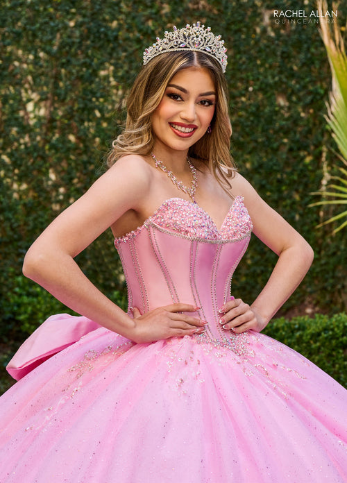 Rachel Allan RQ1142 Beaded Strapless Quinceanera Dress