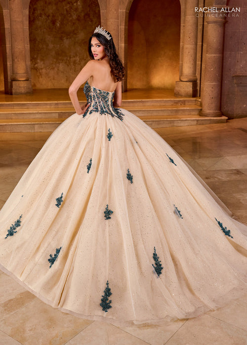 Rachel Allan RQ1152 Strapless Bow Quinceanera Dress