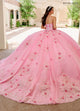 Rachel Allan RQ1155 Strapless Cape Quinceanera Dress