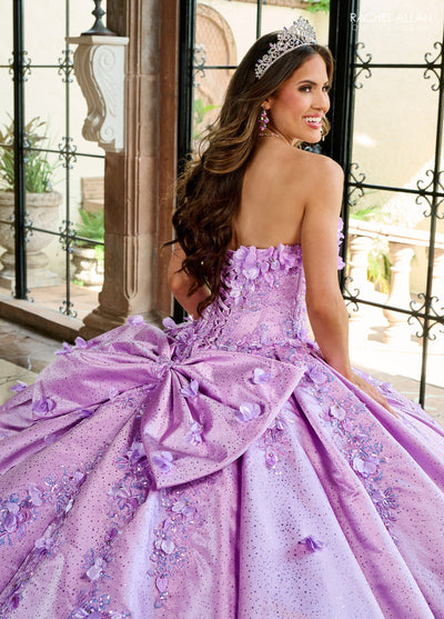 Rachel Allan RQ1157 3D Floral Sweetheart Quinceanera Dress