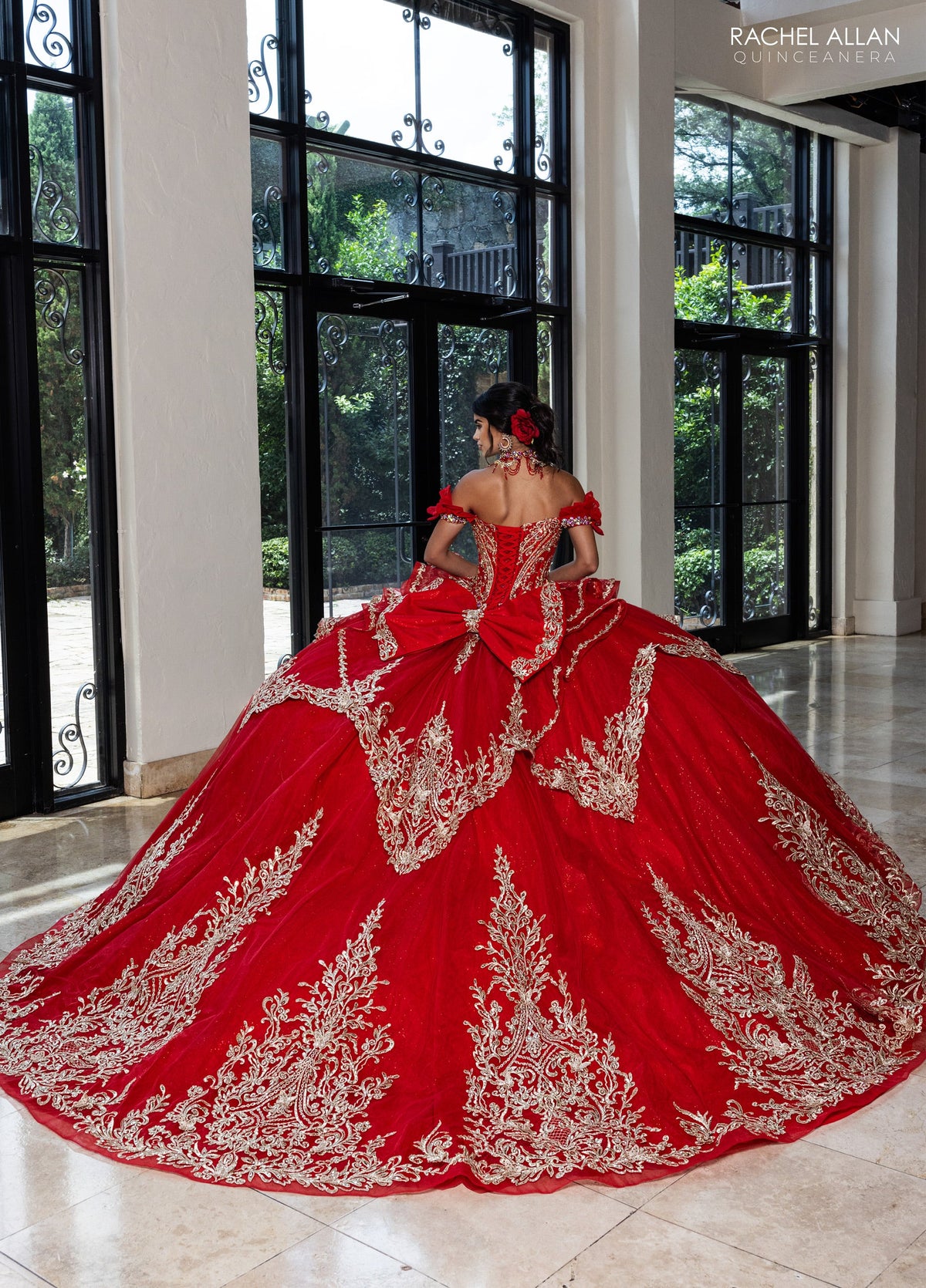 Rachel Allan RQ1180 Off Shoulder Quinceanera Dress