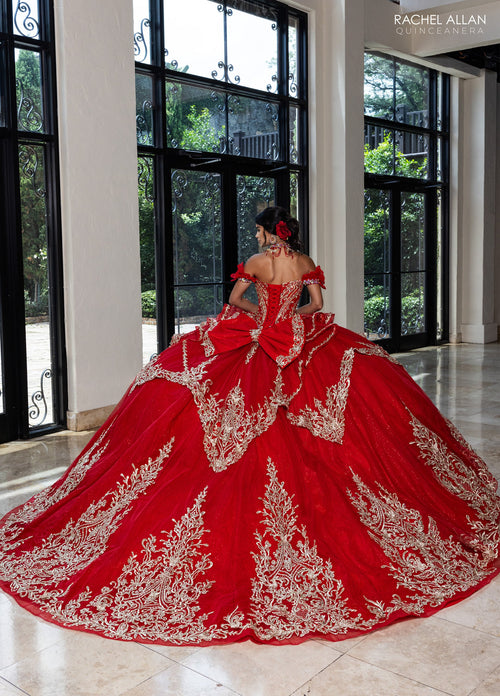 Rachel Allan RQ1180 Off Shoulder Quinceanera Dress