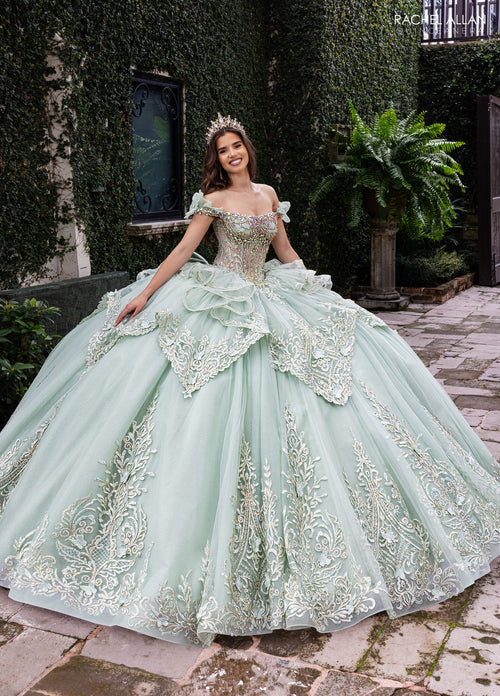 Rachel Allan RQ1180 Off Shoulder Quinceanera Dress
