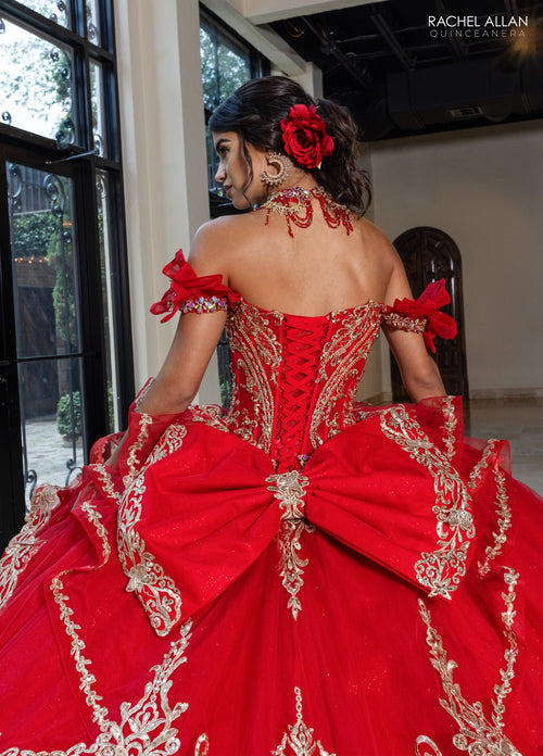 Rachel Allan RQ1180 Off Shoulder Quinceanera Dress