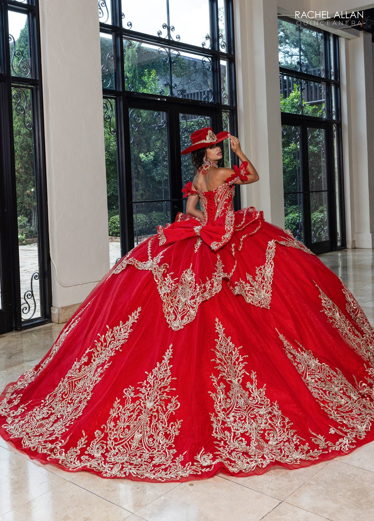 Rachel Allan RQ1180 Off Shoulder Quinceanera Dress
