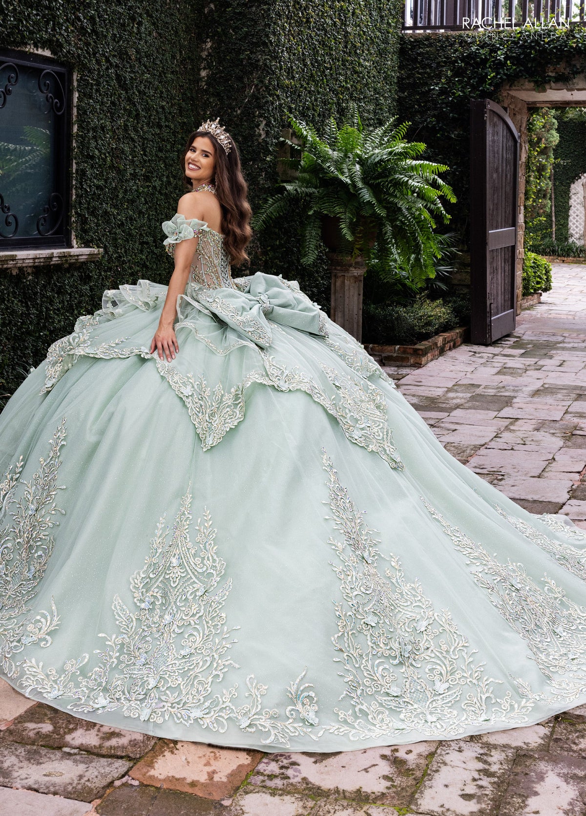 Rachel Allan RQ1180 Off Shoulder Quinceanera Dress
