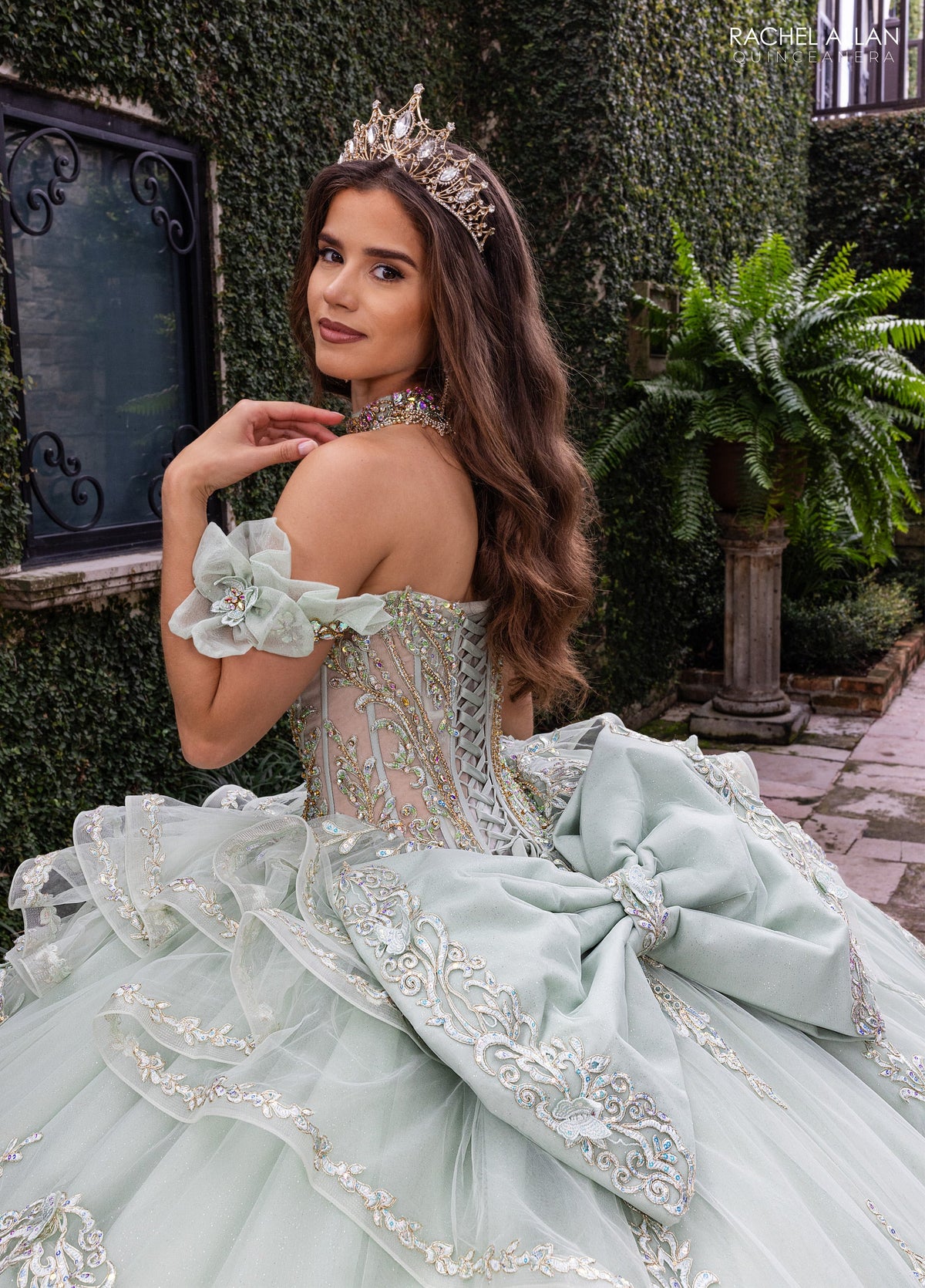 Rachel Allan RQ1180 Off Shoulder Quinceanera Dress