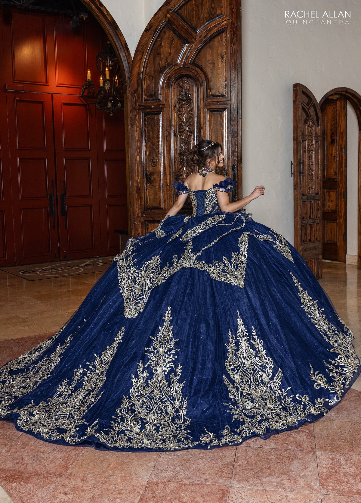 Rachel Allan RQ1180 Off Shoulder Quinceanera Dress