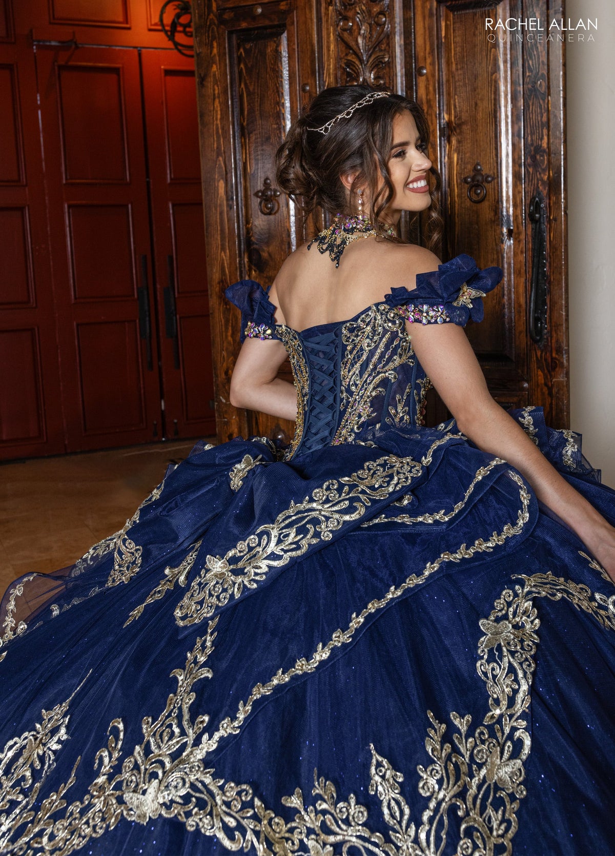 Rachel Allan RQ1180 Off Shoulder Quinceanera Dress
