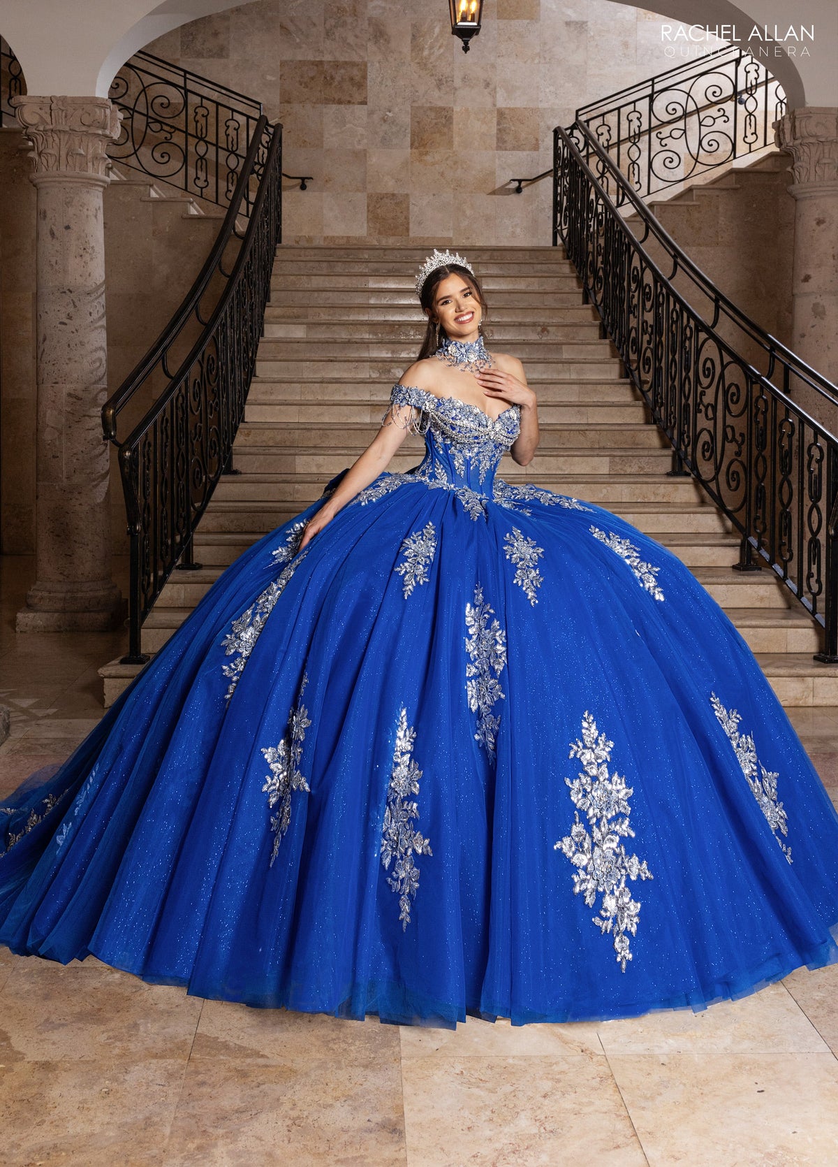Rachel Allan RQ1183 Off Shoulder Quinceanera Dress