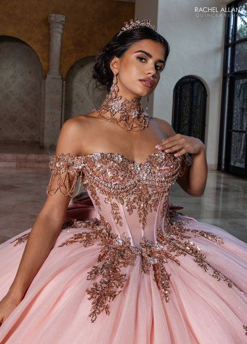 Rachel Allan RQ1183 Off Shoulder Quinceanera Dress