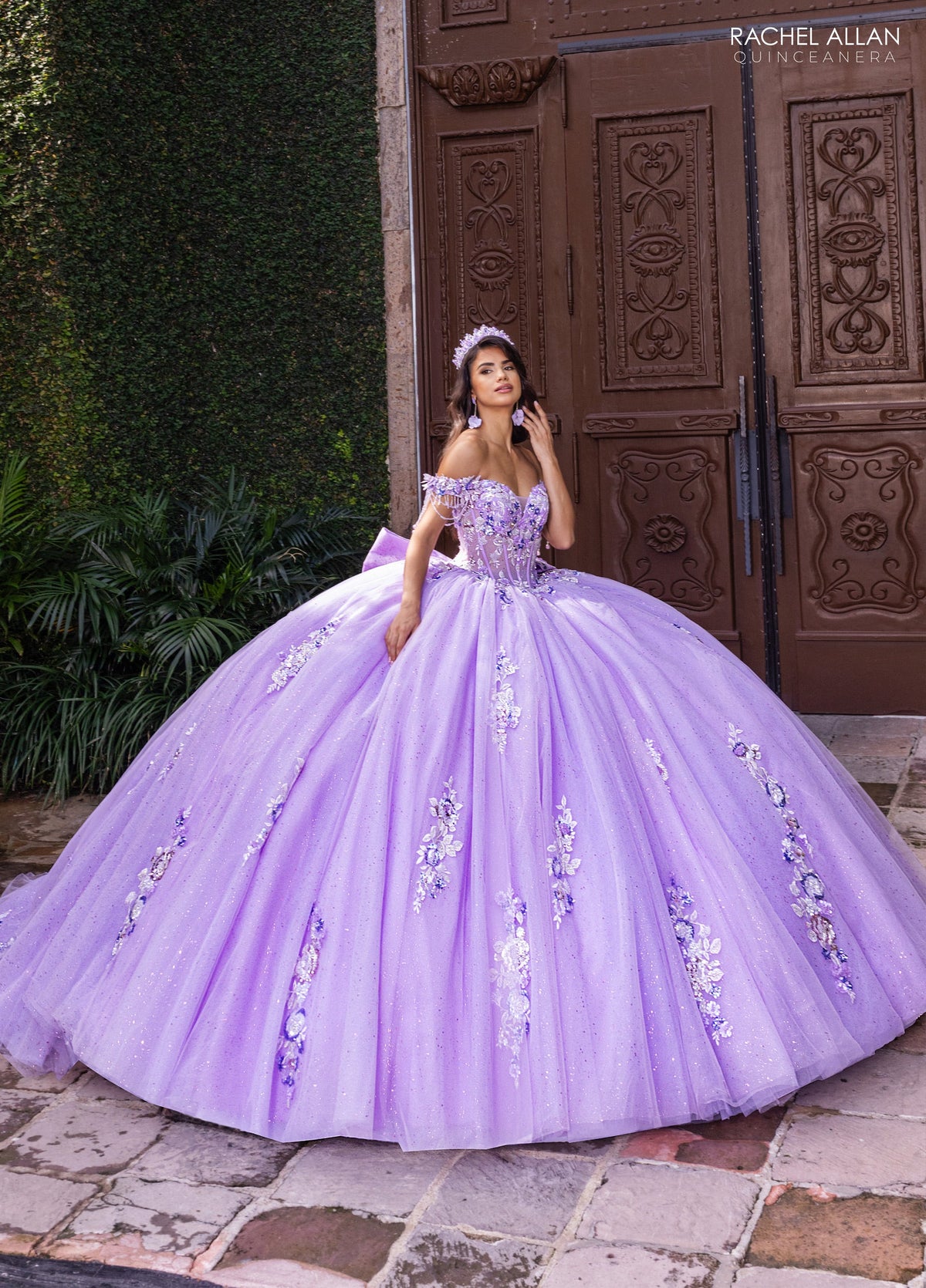 Rachel Allan RQ1184 Off Shoulder Quinceanera Dress