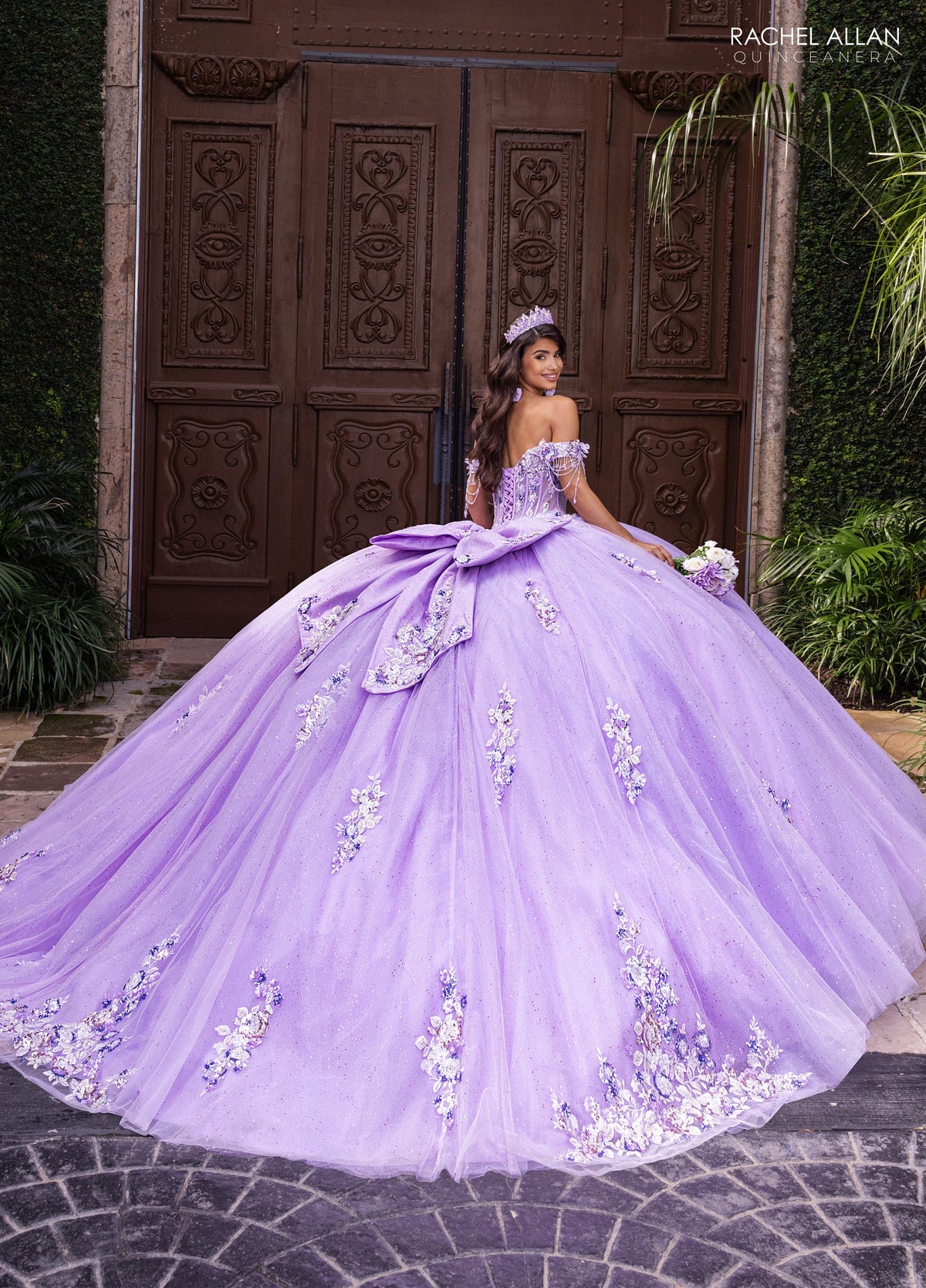 Rachel Allan RQ1184 Off Shoulder Quinceanera Dress
