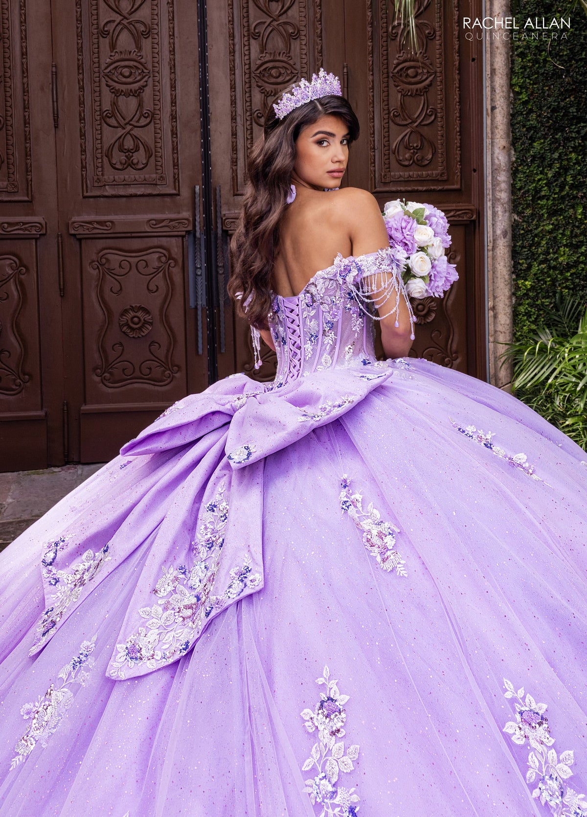 Rachel Allan RQ1184 Off Shoulder Quinceanera Dress