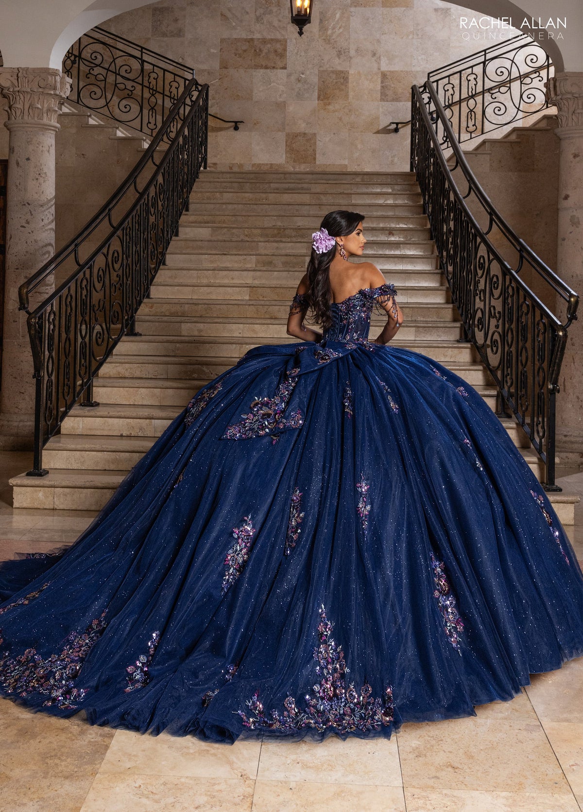 Rachel Allan RQ1184 Off Shoulder Quinceanera Dress