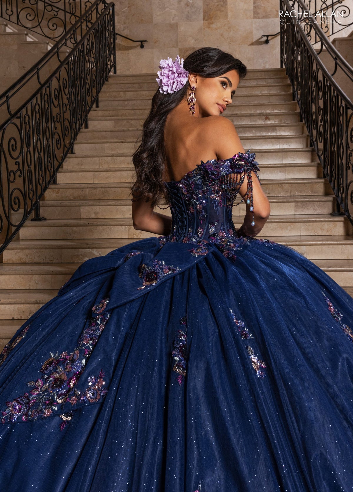 Rachel Allan RQ1184 Off Shoulder Quinceanera Dress