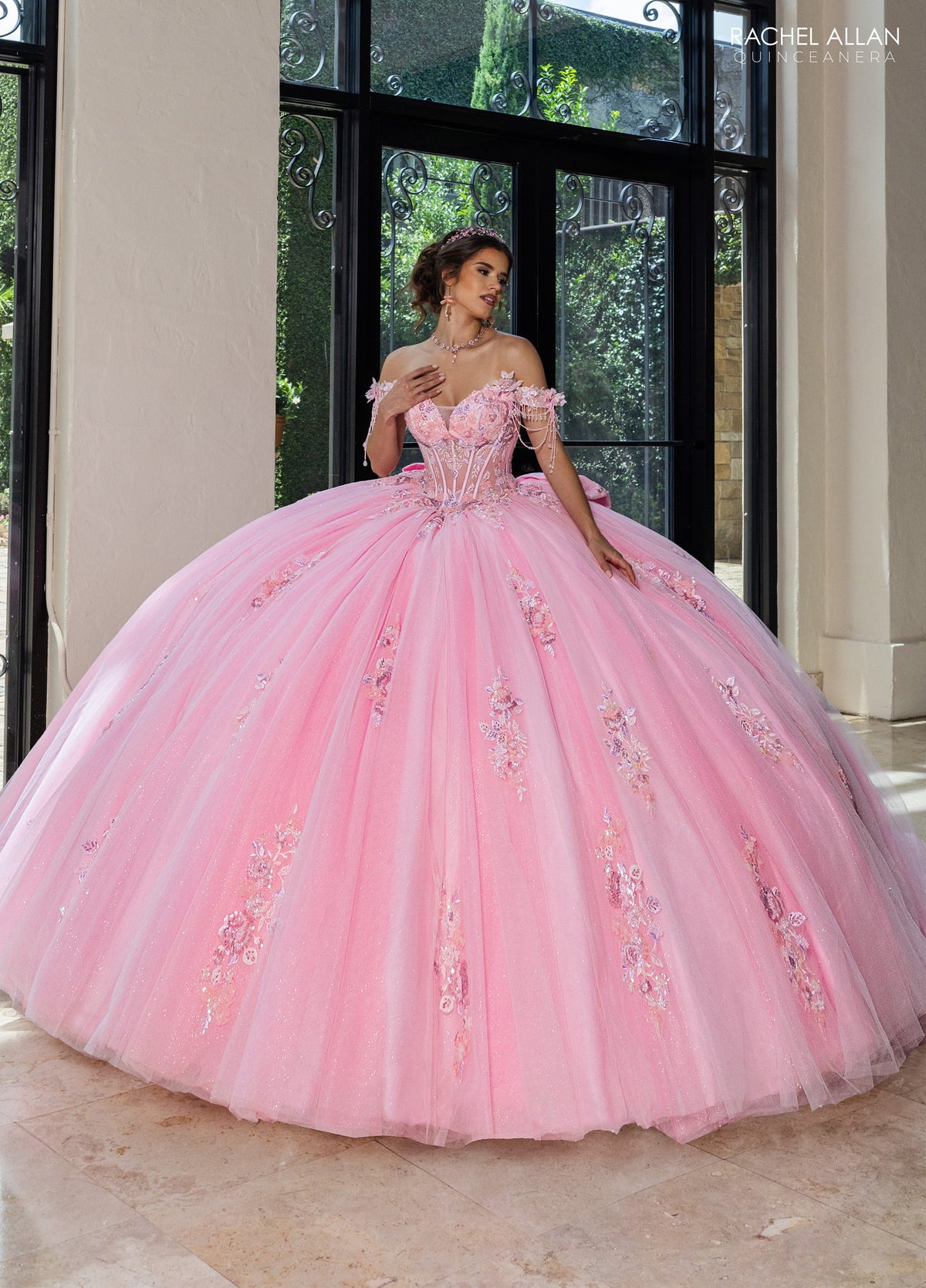 Rachel Allan RQ1184 Off Shoulder Quinceanera Dress