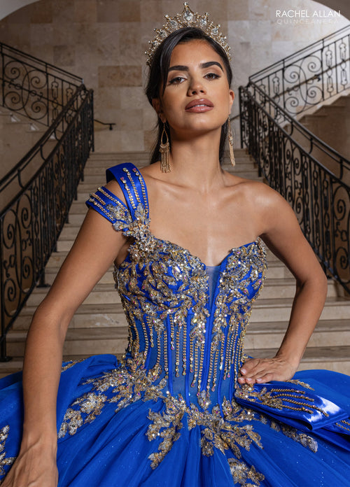 Rachel Allan RQ1186 One Shoulder Quinceanera Dress