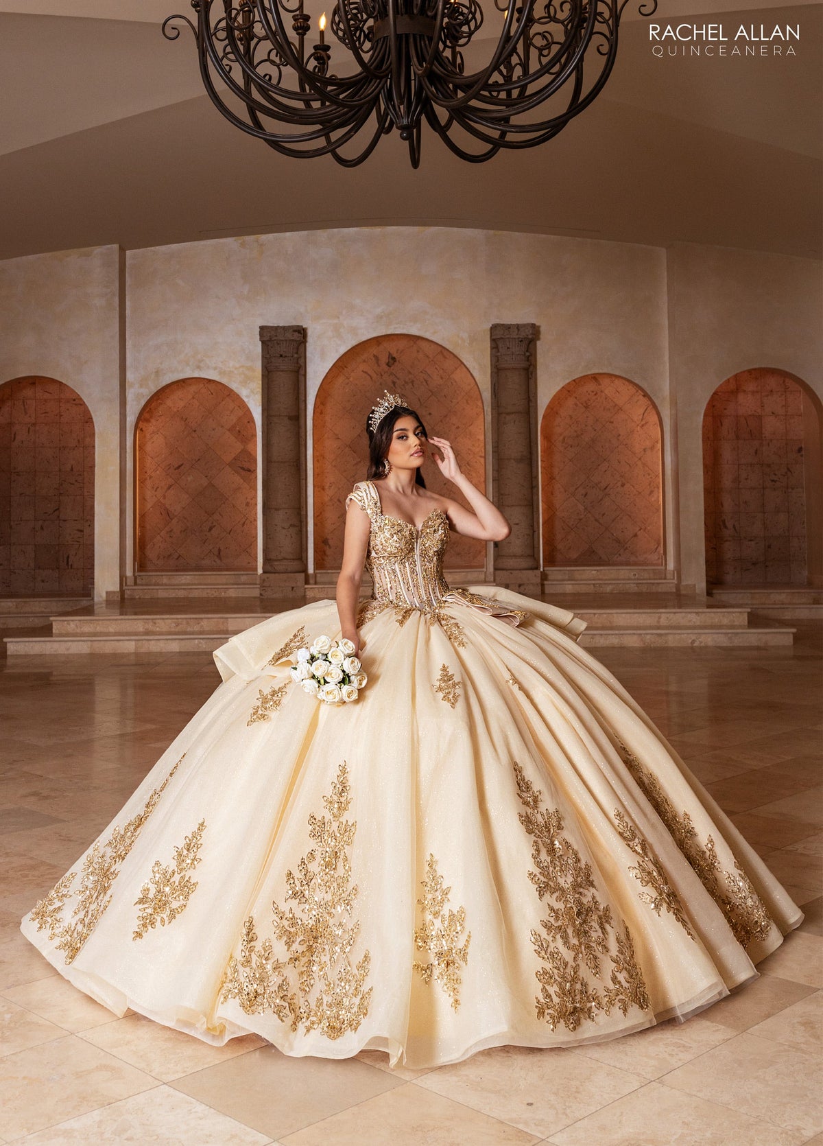 Rachel Allan RQ1186 One Shoulder Quinceanera Dress