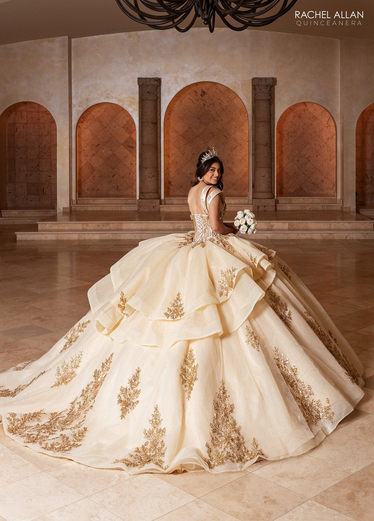 Rachel Allan RQ1186 One Shoulder Quinceanera Dress