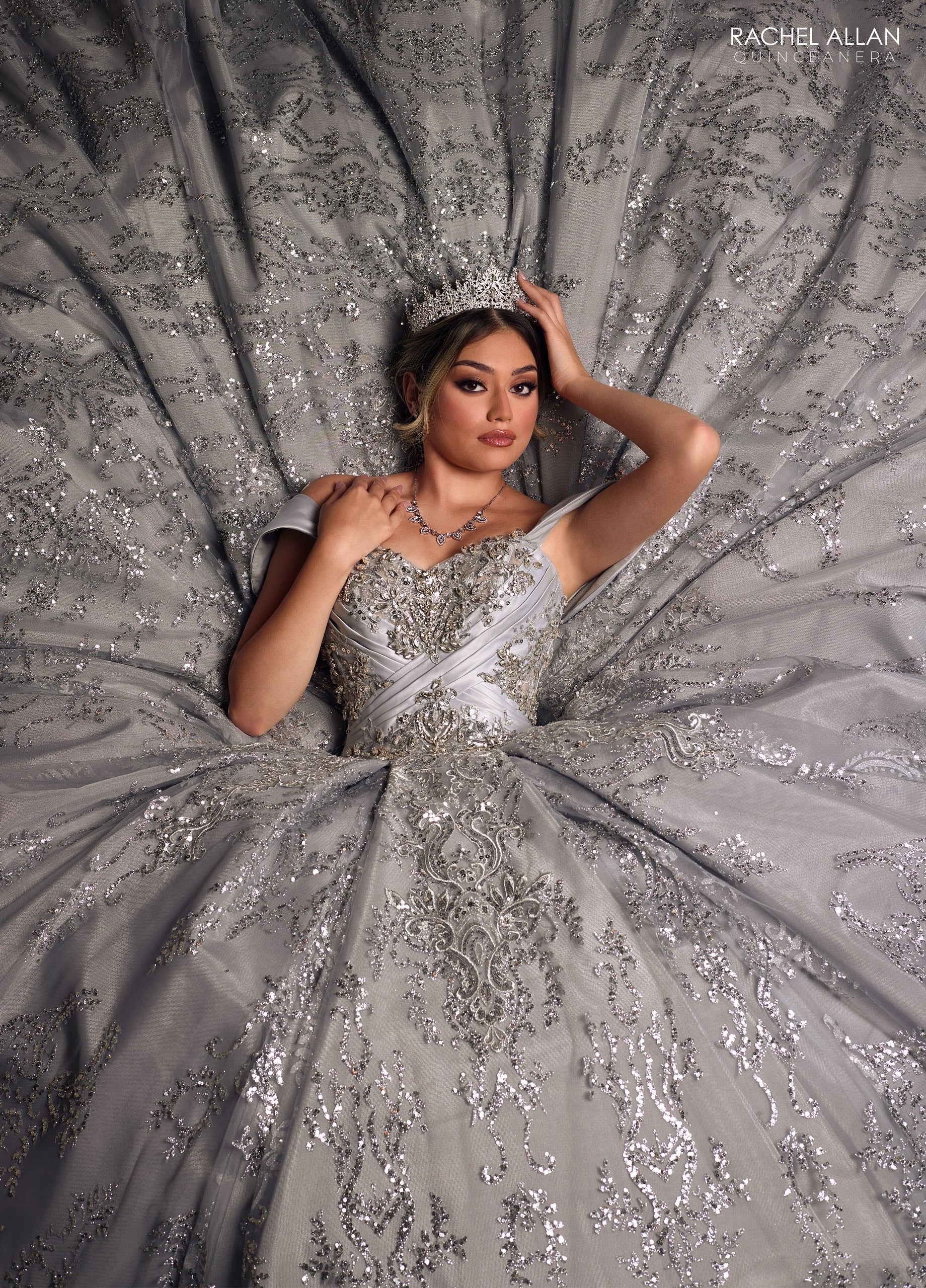 Rachel Allan RQ2194 Off Shoulder Quinceanera Dress