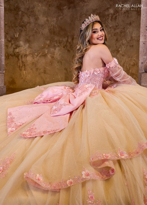 Rachel Allan RQ2196 Strapless Corset Quinceanera Dress