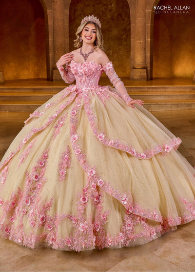 Rachel Allan RQ2196 Strapless Corset Quinceanera Dress