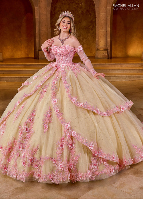 Rachel Allan RQ2196 Strapless Corset Quinceanera Dress