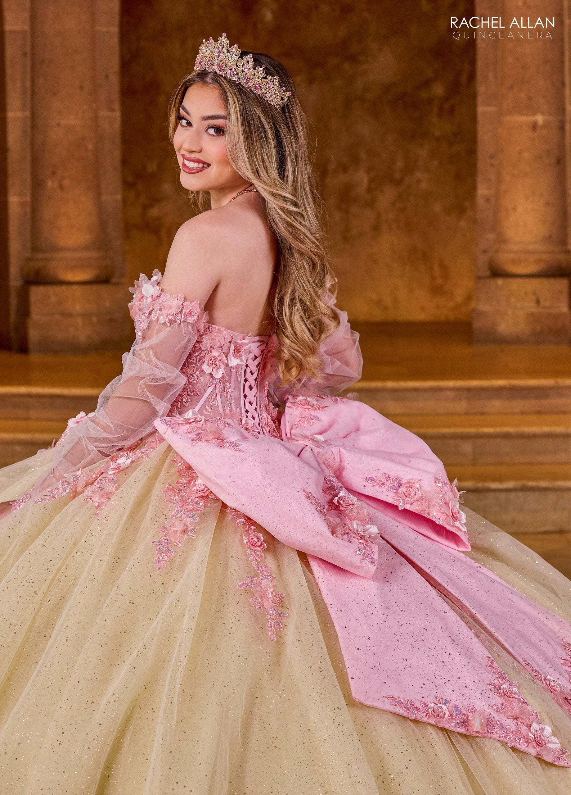 Rachel Allan RQ2196 Strapless Corset Quinceanera Dress