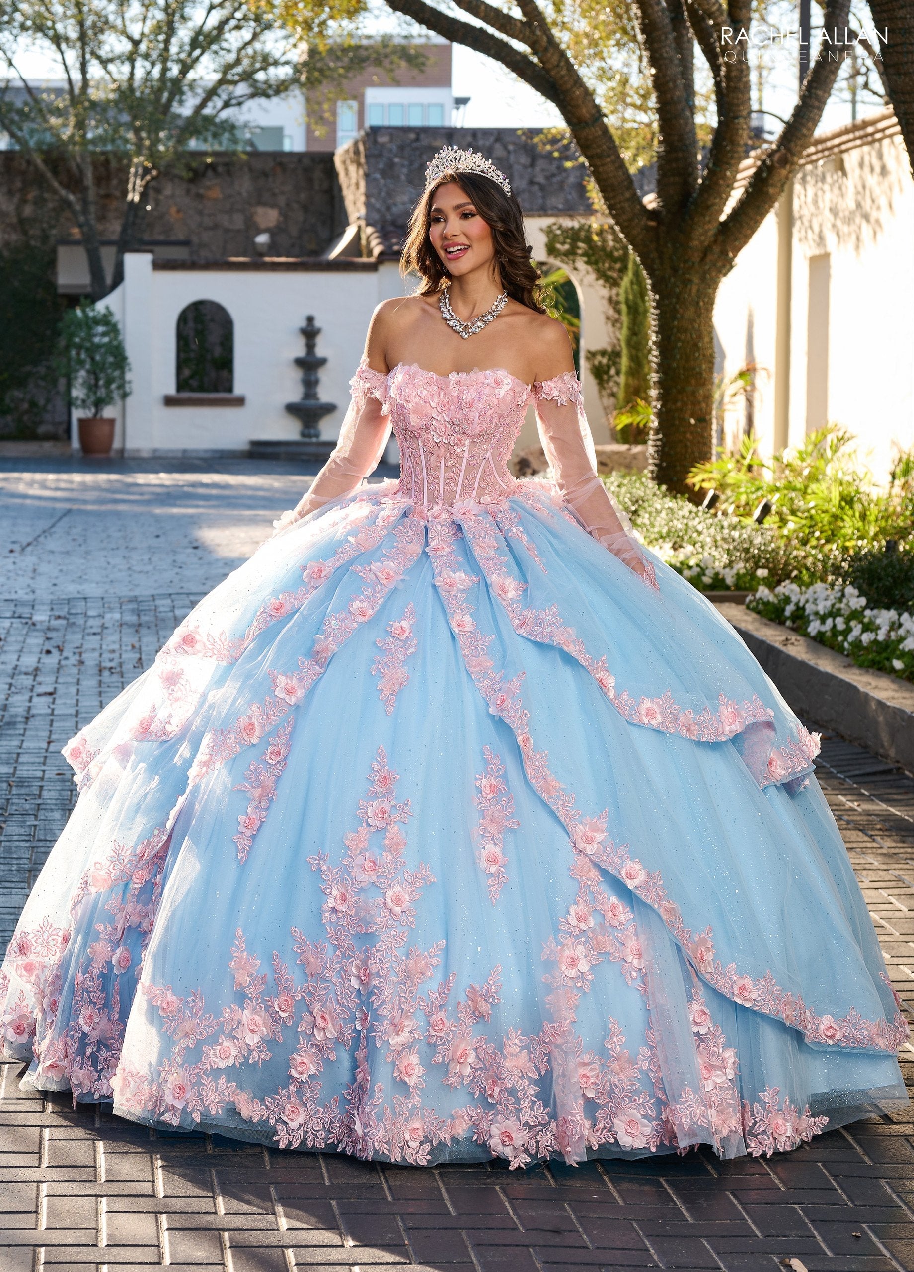 Rachel Allan RQ2196 Strapless Corset Quinceanera Dress
