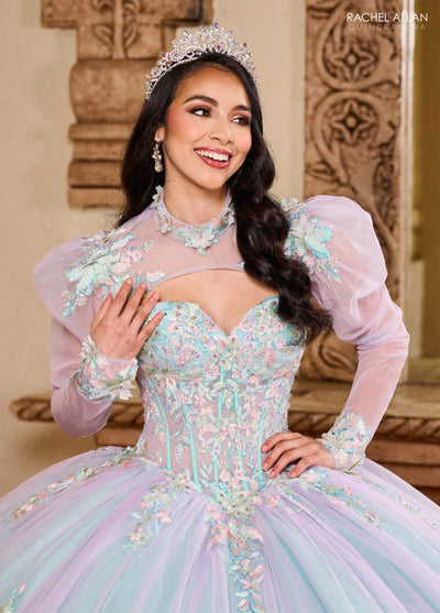 Rachel Allan RQ2200 Puff Sleeve Quinceanera Dress