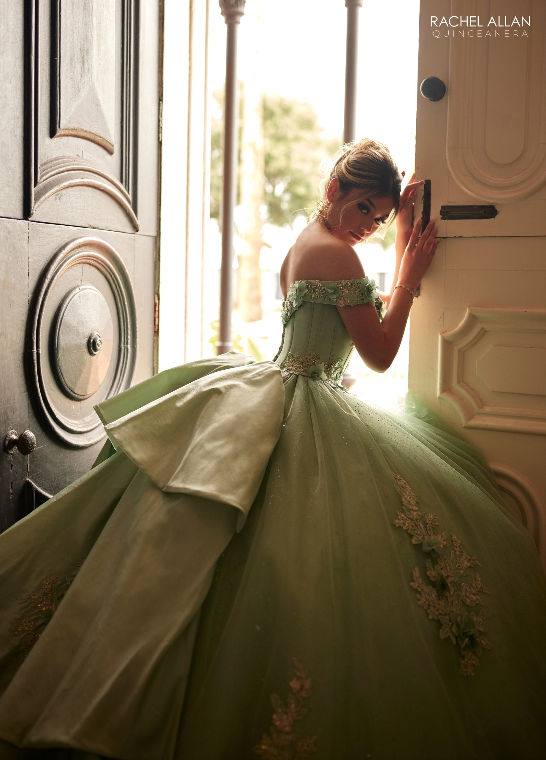 Rachel Allan RQ2210 Off Shoulder Quinceanera Dress