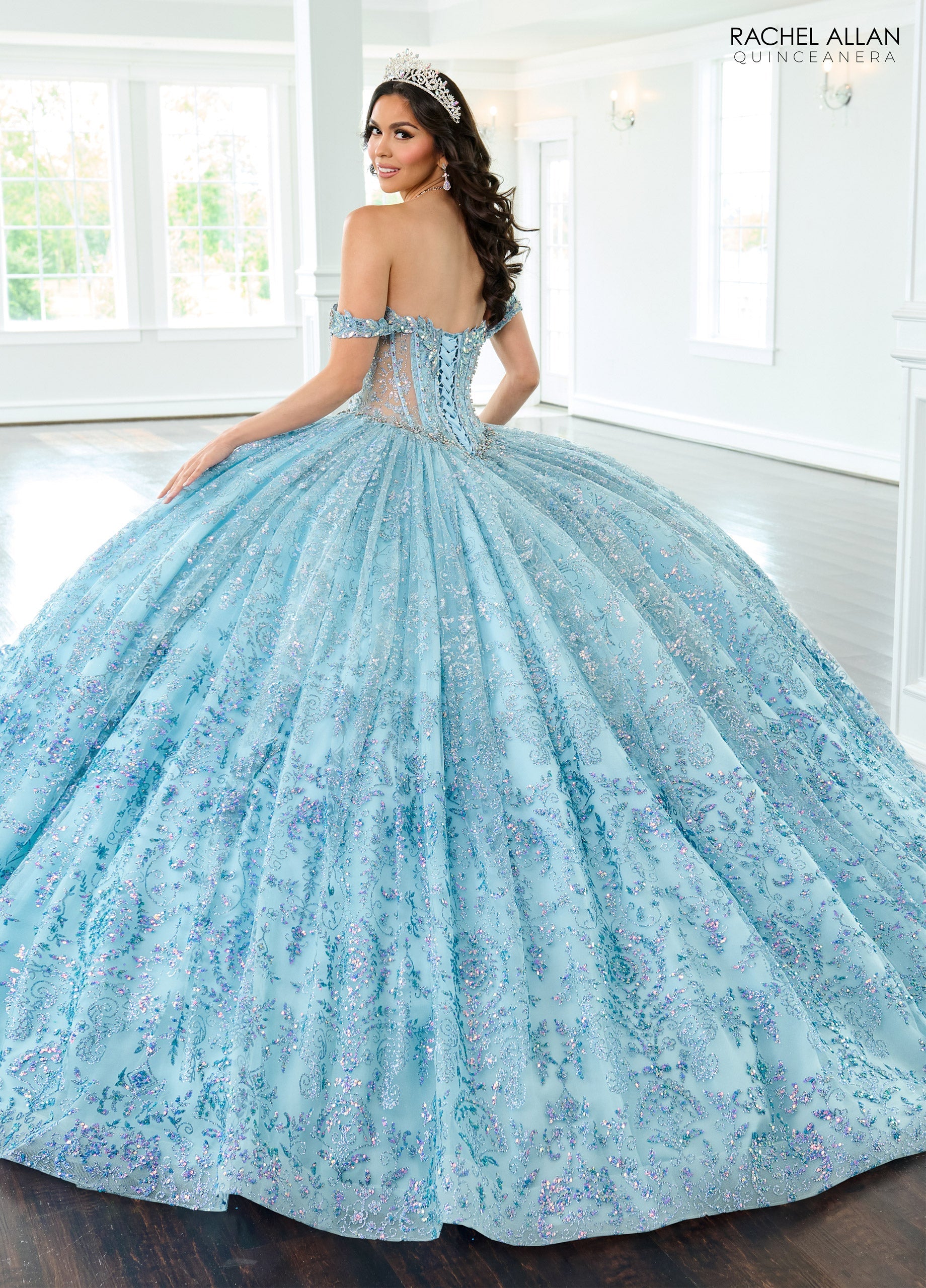 Rachel Allan RQ2212 Off Shoulder Quinceanera Dress