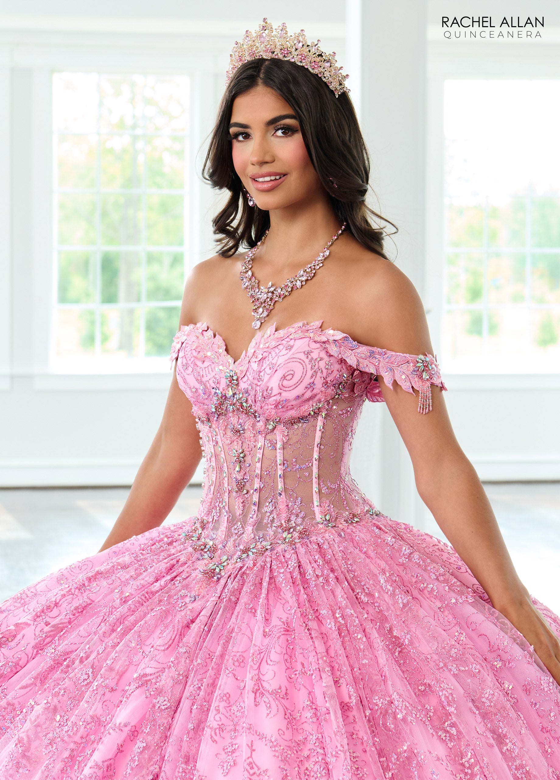 Rachel Allan RQ2212 Off Shoulder Quinceanera Dress