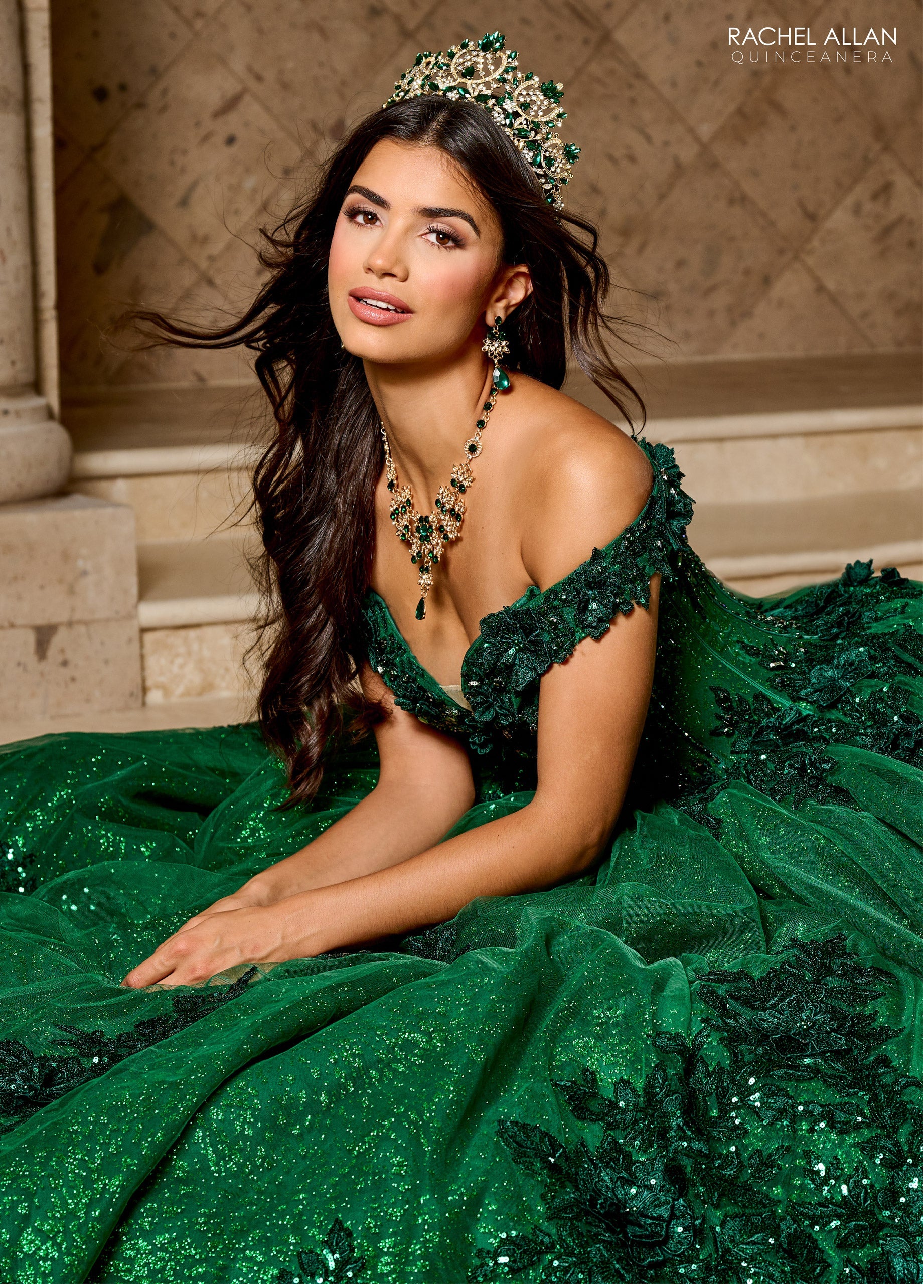 Rachel Allan RQ2215 Off Shoulder Quinceanera Dress