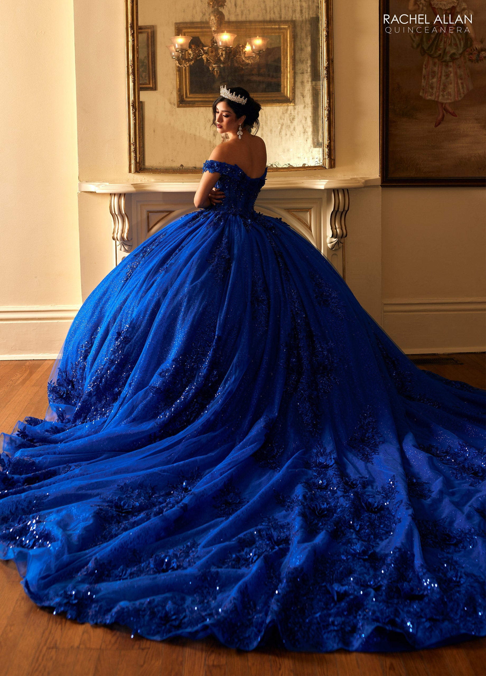 Rachel Allan RQ2215 Off Shoulder Quinceanera Dress