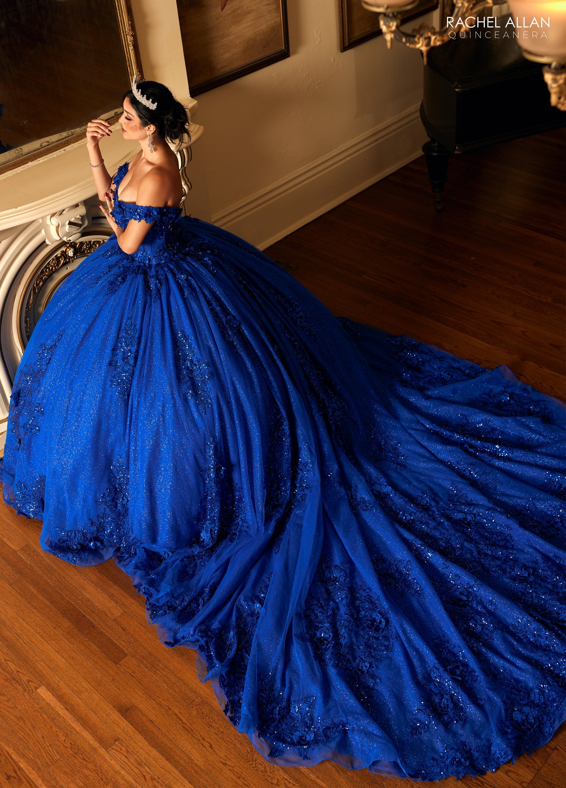 Rachel Allan RQ2215 Off Shoulder Quinceanera Dress